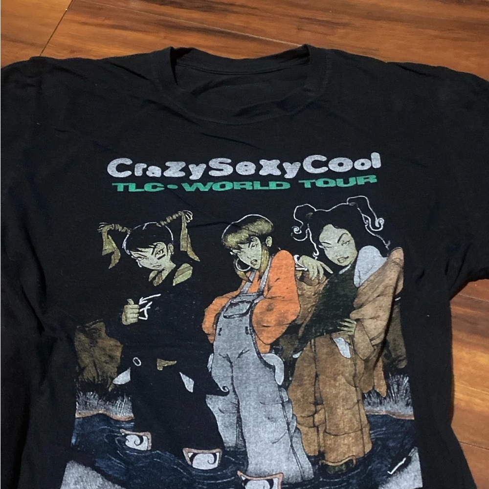 Black Graphic Tee - CrazySexyCool TLC World Tour